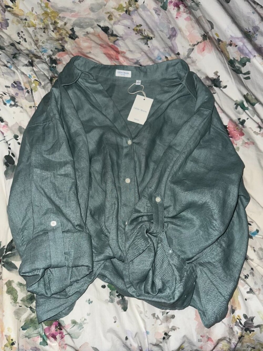 Aritzia Linen Shirt Top